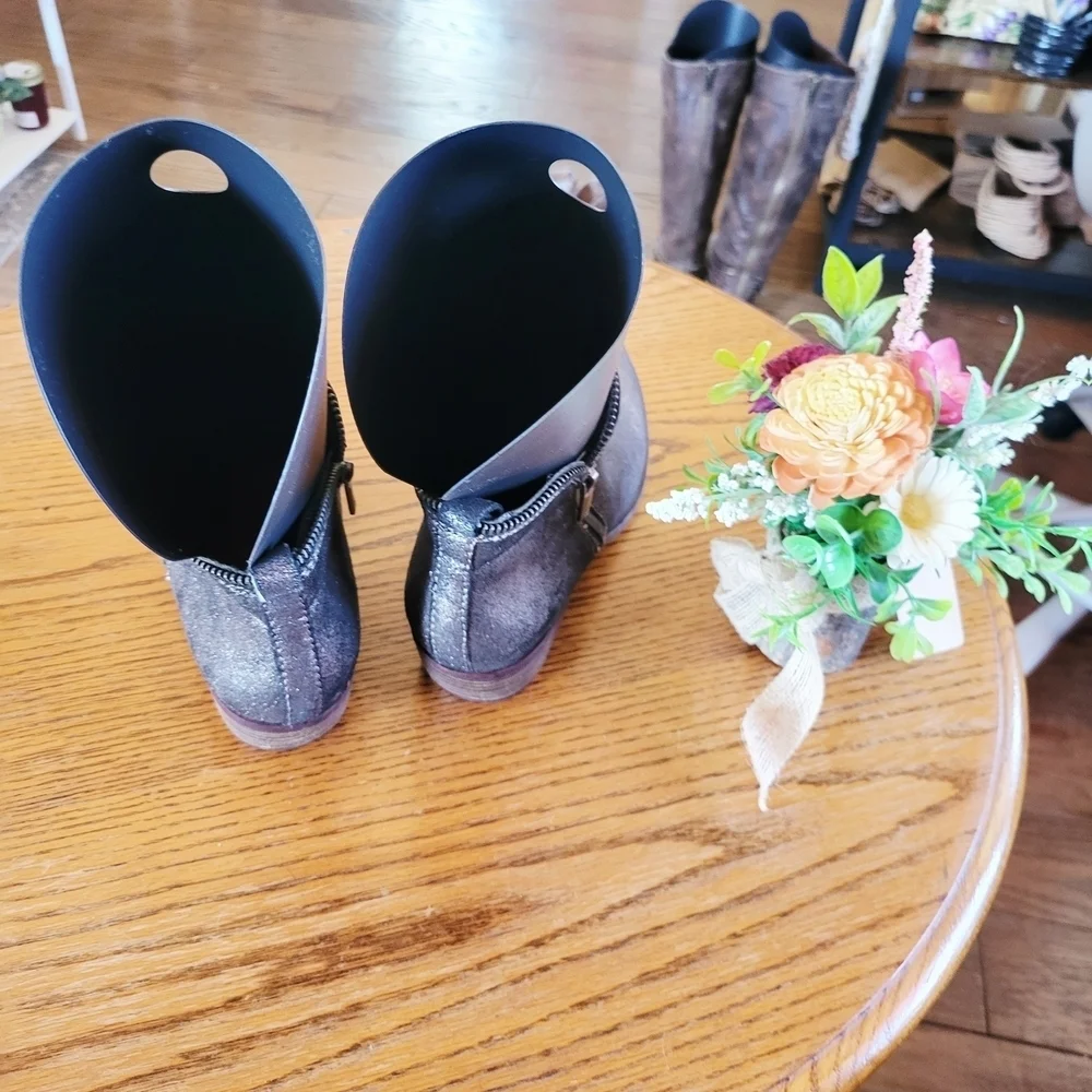 Lucky Brand Charcoal Ankle Booties